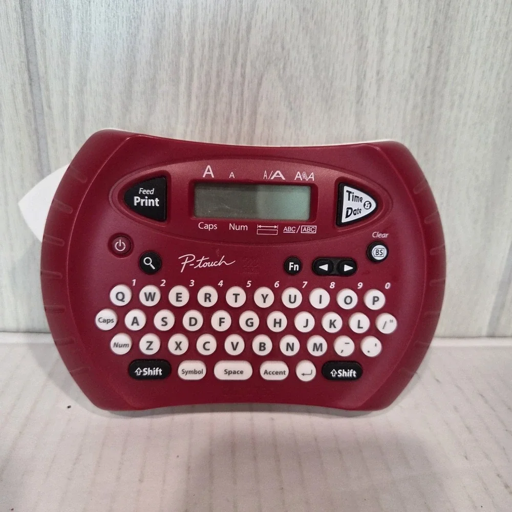 Brother P-Touch PT-70 Label Thermal Printer RED TESTED and Working